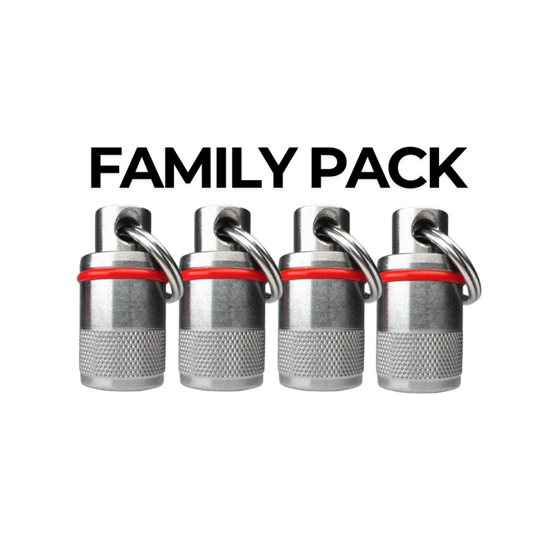 Family 4-Pack Emergency Pill Fob