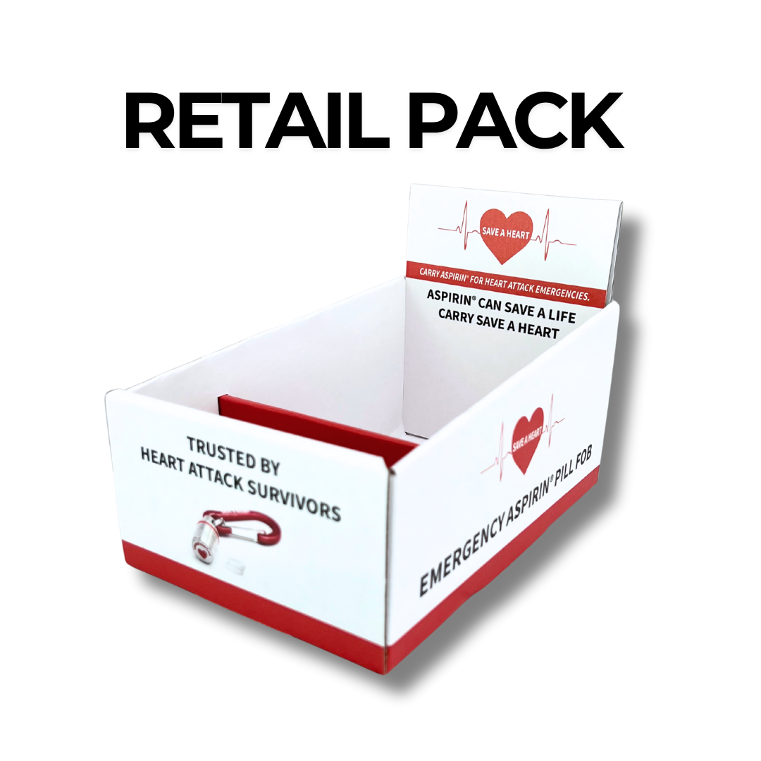 Retail Pack Silver Emergency Pill Fob